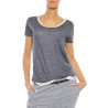 T-Shirt ”Double” Majestic Filatures blue